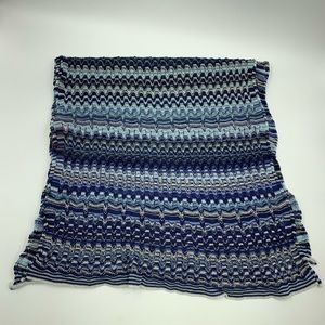 Large, like new, Missoni Made in Italy knit scarf